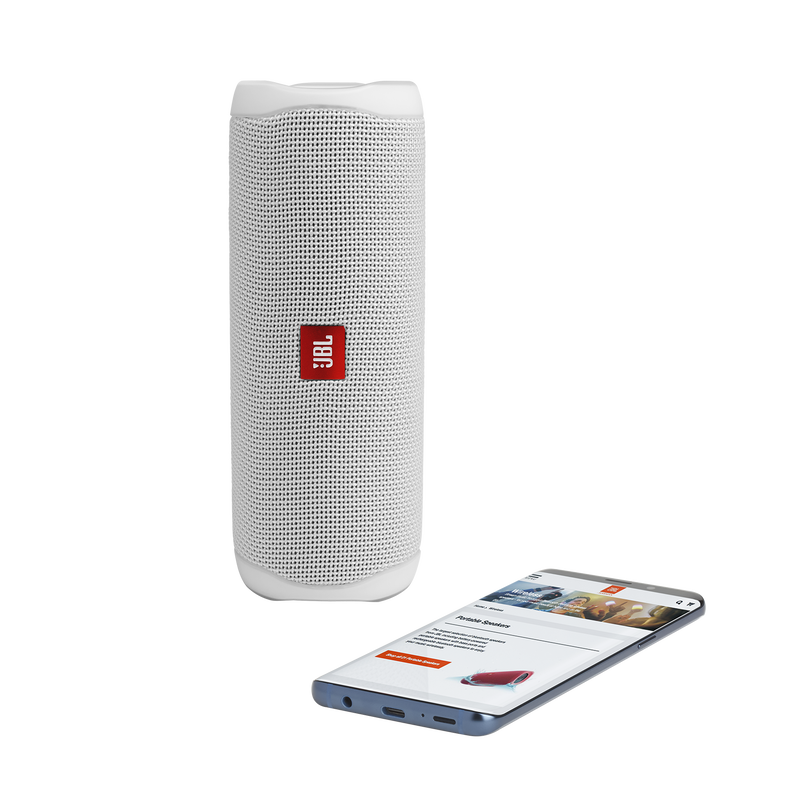 JBL Flip 5 - White - Portable Waterproof Speaker - Detailshot 2 image number null